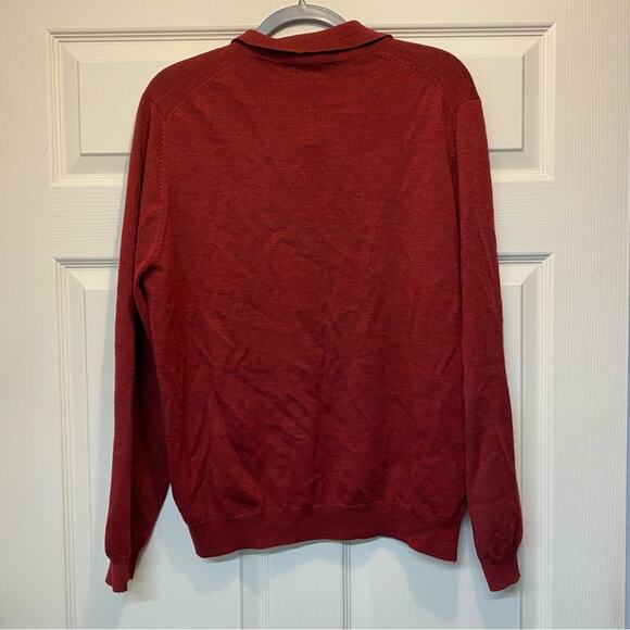 Brooks Brothers Sweater Fine Italian 100% Merino Wool Mens Size Large - Picture 4 of 4